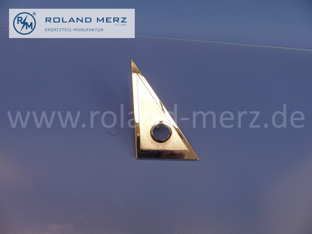 1157250511 cover plate, left, adjustment exterior mirror, Mercedes W114, W115, original Mercedes spare-part, NOS