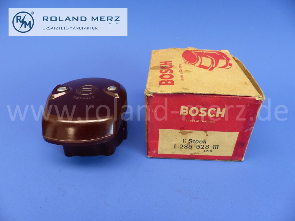 1235523111 Bosch Verteilerkappe für Fiat 600, 600d, Multipla, Fiat Jagst, NSU Fiat Jagst 600, 770, Seat 600, 770S Marelli 70001905, Original Bosch Neuteil, NOS 