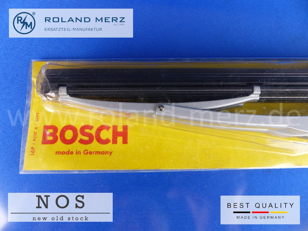 Satz Wischerblätter Aluausführung Bosch 3 398 110 422 für Porsche 356 B, VW Typ I, Goliath Hansa 1100 und Glas TS