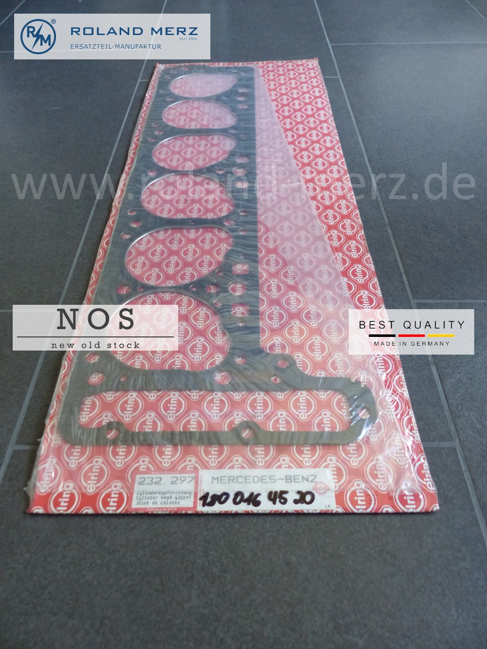 1800164520 Elring Zylinderkopf Dichtung Zylinderkopfdichtung, Elring 232.297, Mercedes M180, 230/6