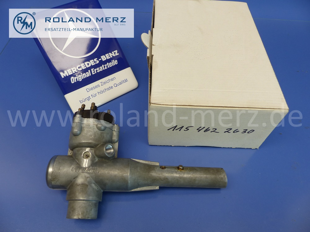 1154622630 Lenkungsschloss, Lenkradschloss, Zündschloss, Diesel, RHD, Mercedes W115, Strich 8, Original Mercedes Neuteil, NOS