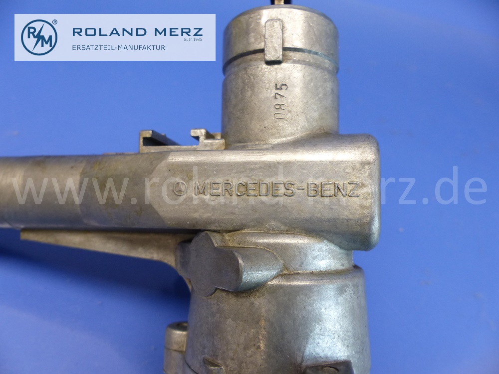 1154624230 Lenkungsschloss, Lenkradschloss, Zündschloss, mit Schlüssel, Diesel, LHD, Mercedes W115, Strich 8, Original Mercedes Neuteil, NOS
