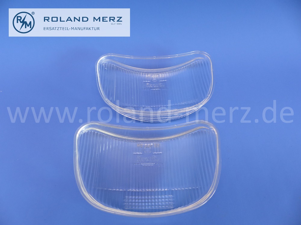 0008264590 Glasscheibe, Lichtscheibe ( Kunststoff ) Nebelscheinwerfer und Blinklicht, Mercedes 300SL Roadster, Bosch 1305630001, LEFE 127 L 1 x , E. MB 0005447190 , Original Mercedes Neuteil, NOS