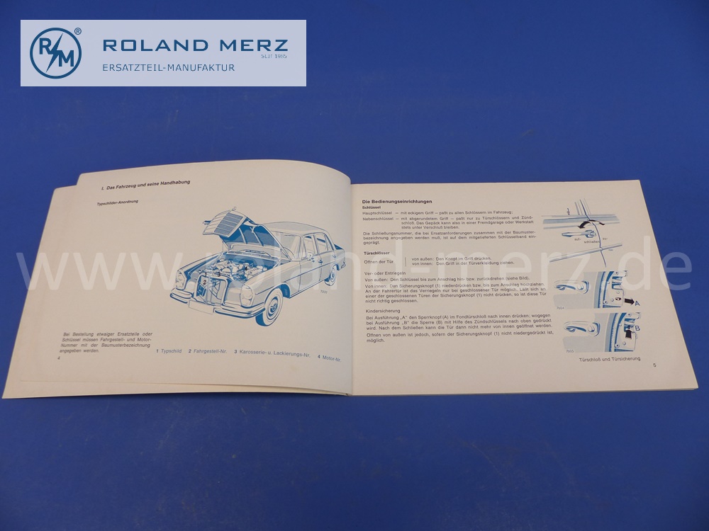 1085842596 Betriebsanleitung, Bedienungsanleitung, Mercedes W108, 280SE, deutsch, Dezember 1967, 62 Seiten, Ausgabe A, Original Mercedes Neuteil, NOS 