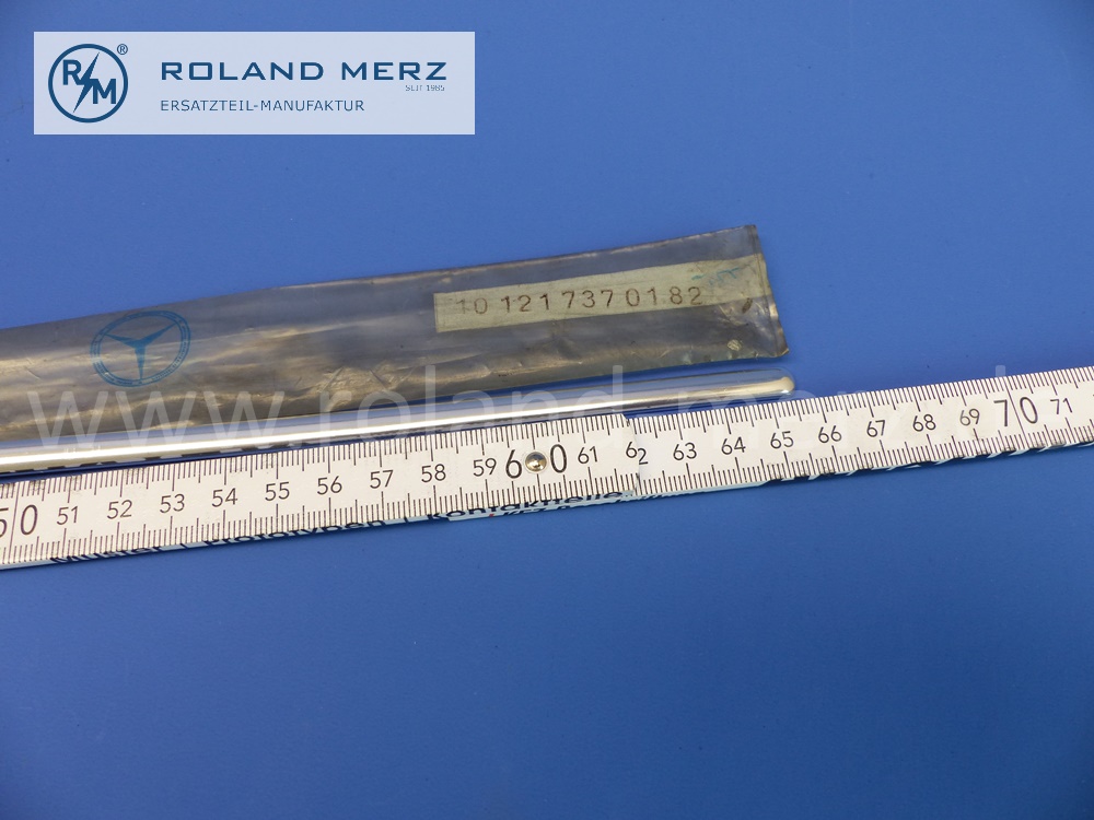 101217370182 1217370182 ornamental bar, door, inside, bottom, length 655mm for Mercedes W105, W120, W121, Ponton, original Mercedes spare part, NOS