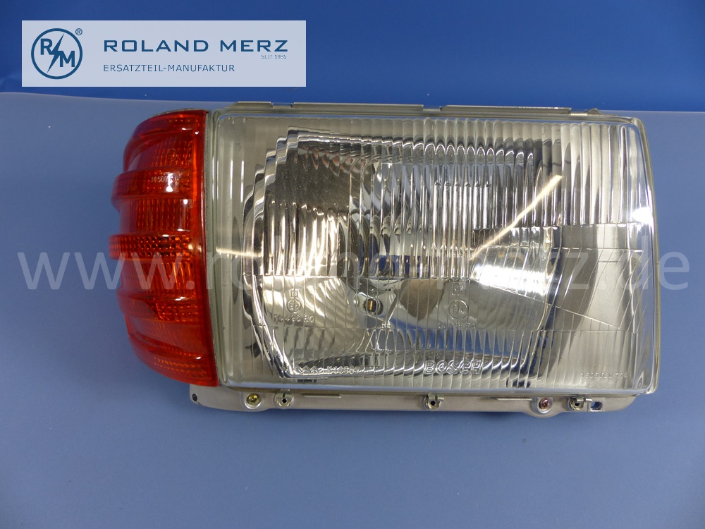 1078200261 Bosch Leuchteinheit, Scheinwerfer, mit Blinkleuchte, rechts, Rechtsverkehr, Mercedes W107, Original Mercedes Neuteil, NOS 