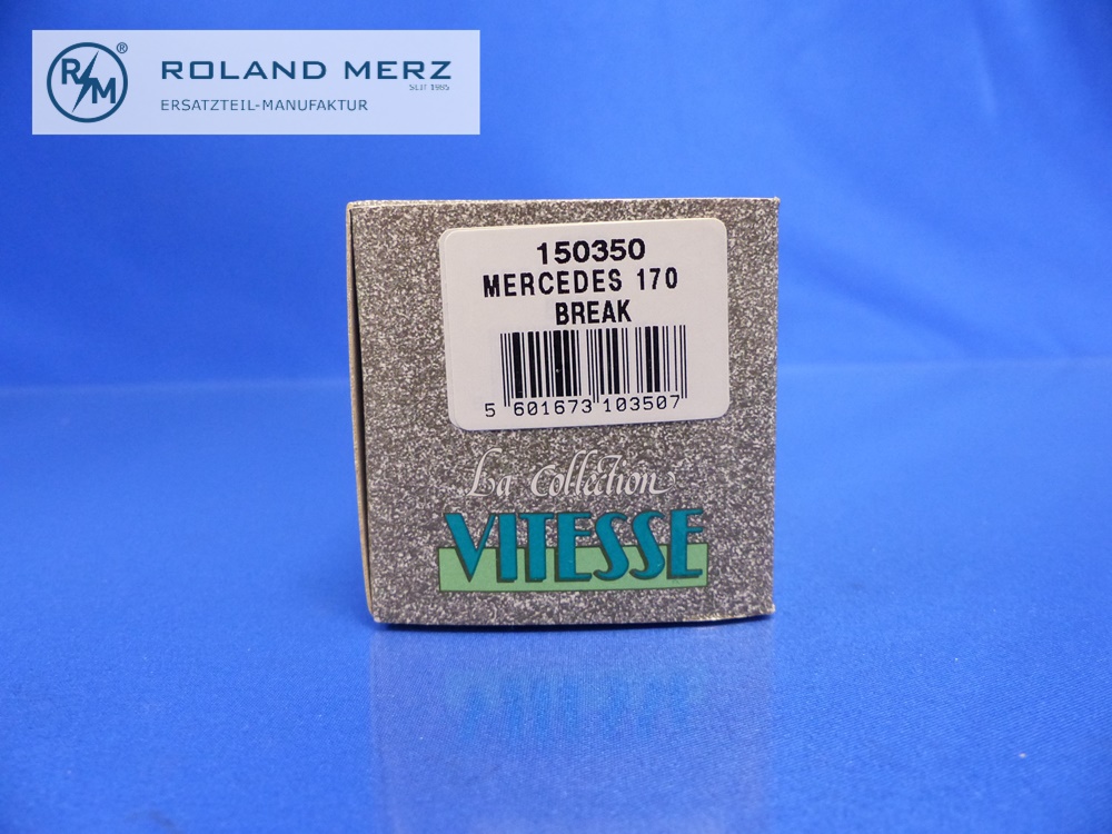 150350-02 Mercedes-Benz 170V Van Mercedes-Benz schwarz-silber 1939 - 1942 - 150350 Vitesse 1:43 Modell