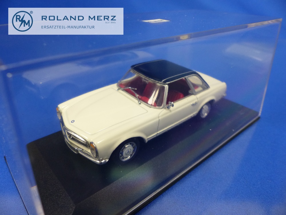 032251-10 Mercedes-Benz 280 SL Pagode weiss/schwarz - Minichamps PMA 1:43