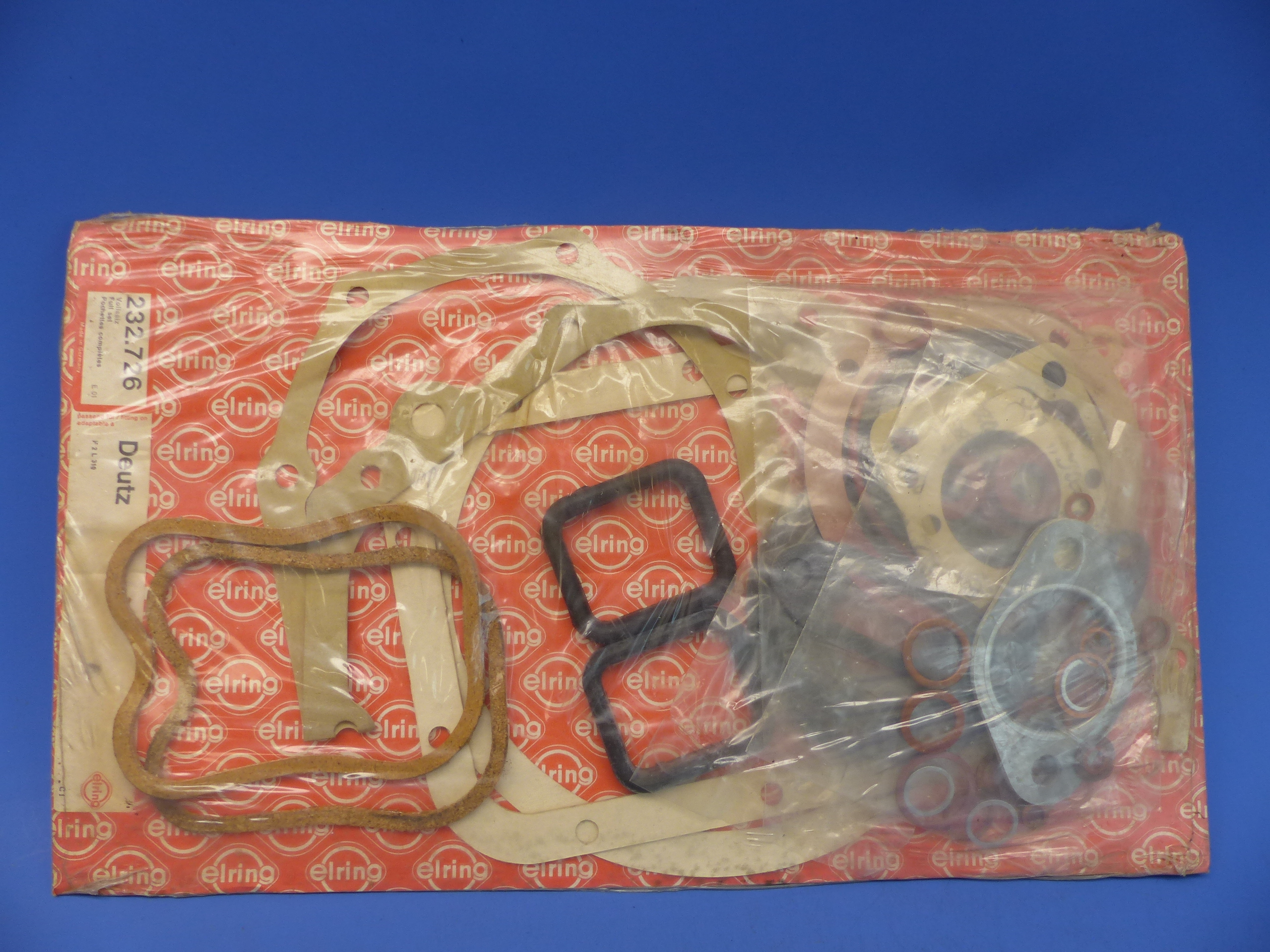 232.726 Dichtungssatz, Dichtsatz Motor, Vollsatz, Deutz F2L310, Elring, original Elring Neuteil, NOS 