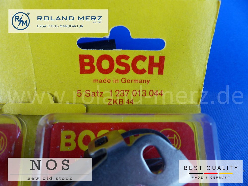 1237013044 Bosch Zündkontakt original Satz, Ausführung aus alter deutscher Produktion mit Wolfram Kontakten, Mercedes 000 158 24 90 