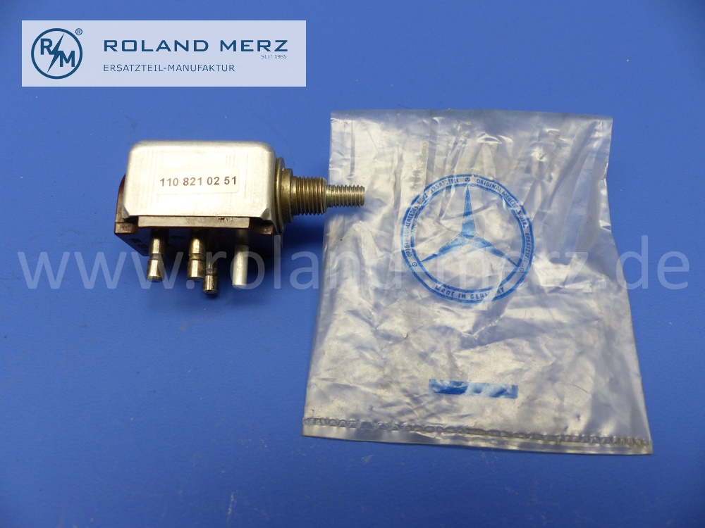 1108210251 Wischerschalter single stage, Mercedes W110, Heckflosse 190c - 200d (No. 463030), original Mercedes spare part, New Old Stock, NOS