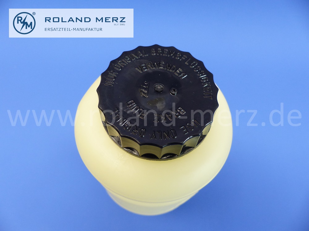 0004312402 reservoir brake fluid, plastic, Mercedes W198, 300SL Roadster, original Mercedes spare part, NOS