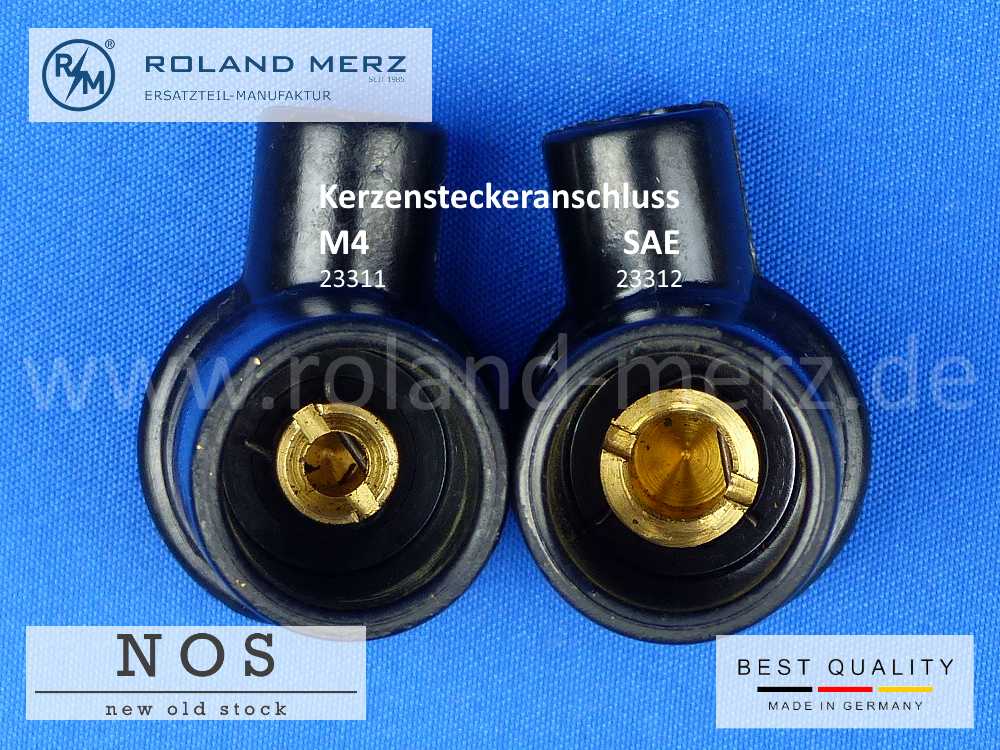 23311_23312 Kerzenstecker 23312 Winkel aus Bakelit SAE für Ø 7mm Zündkabel