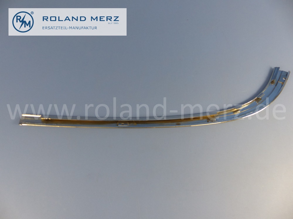 1116908481 Zierstab, Zierverkleidung Verdeck, Heck, seitlich aussen, rechts, Länge 630mm, Mercedes W111, W112, 220SEB, 280SE/C, 300SE/C, Cabriolet, Original Mercedes Neuteil, NOS