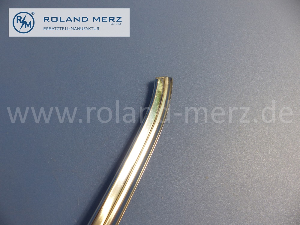 1237380131 Zierstab, Zierleiste, links, Fensterrahmen Fondtür, Mercedes W123, Länge 1090 mm, Original Mercedes Neuteil, NOS