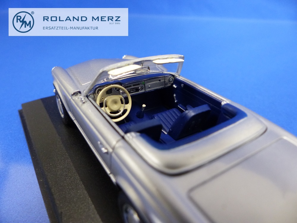 032230-12 Mercedes-Benz 280 SL Cabriolet silber - Minichamps PMA 1:43