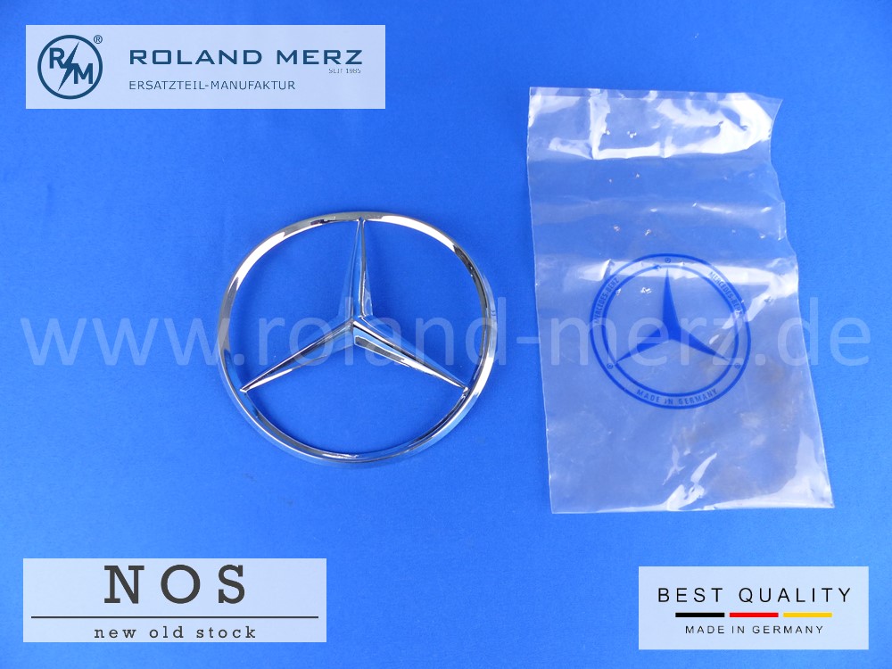 P1120469 Mercedesstern 113 758 00 58 für Heckdeckel MB-Originalteil (NOS) für 230SL – 280SL