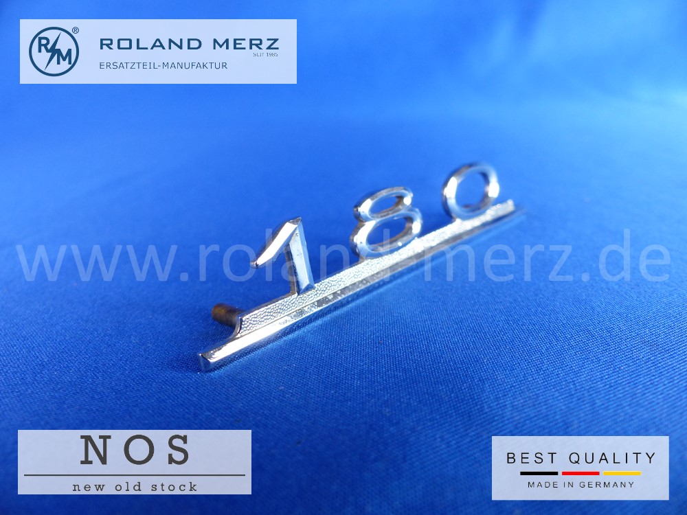 120 817 00 14 Mercedes Typenkennzeichen innen an Schalttafel mitte 180 original Neuteil/NOS