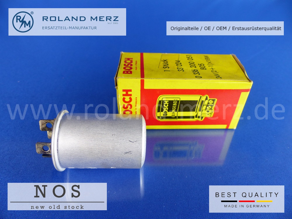 0-336-200-051-01 Blinkgeber 0 336 200 051 Bosch 24 Volt (2+1) x18 Watt Original Bosch-Neuteil NOS