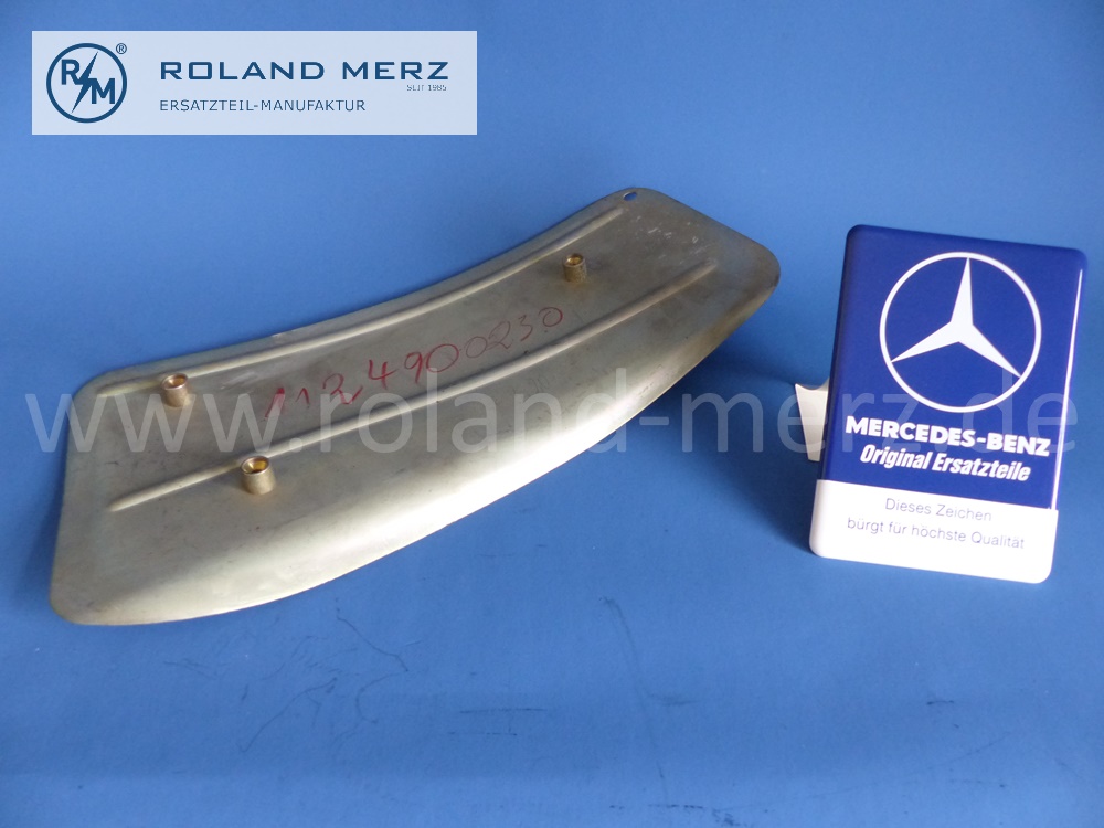 1124900330 Schutzblech Auspuff, Automatikgetriebe, Mercedes W112, 300SE, 300SE Coupe, Original Mercedes Neuteil, NOS 