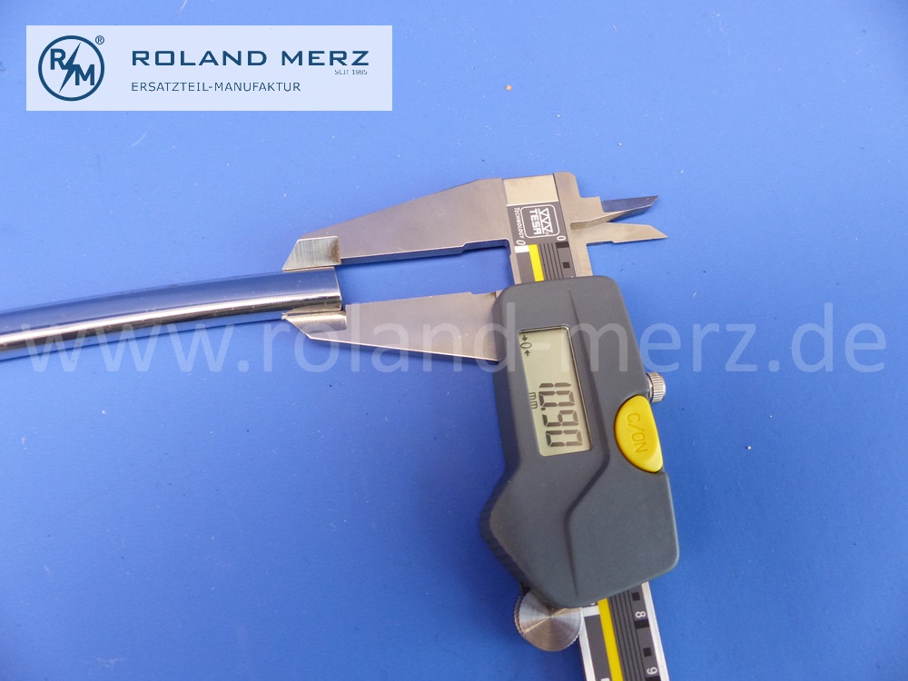 101808800895 1808800895 Zierstab auf Hinterkotflügel rechts, Mercedes Ponton 220S, 220 SE, Länge 950mm, Original MB-Neuteil, NOS 