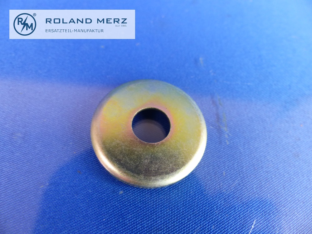 1211550082 Tellerscheibe für Generator, Außendurchesser 27mm, Loch 8,5mm, Mercedes 180Dc, 190D, 190Db, Original MB Neuteil, NOS