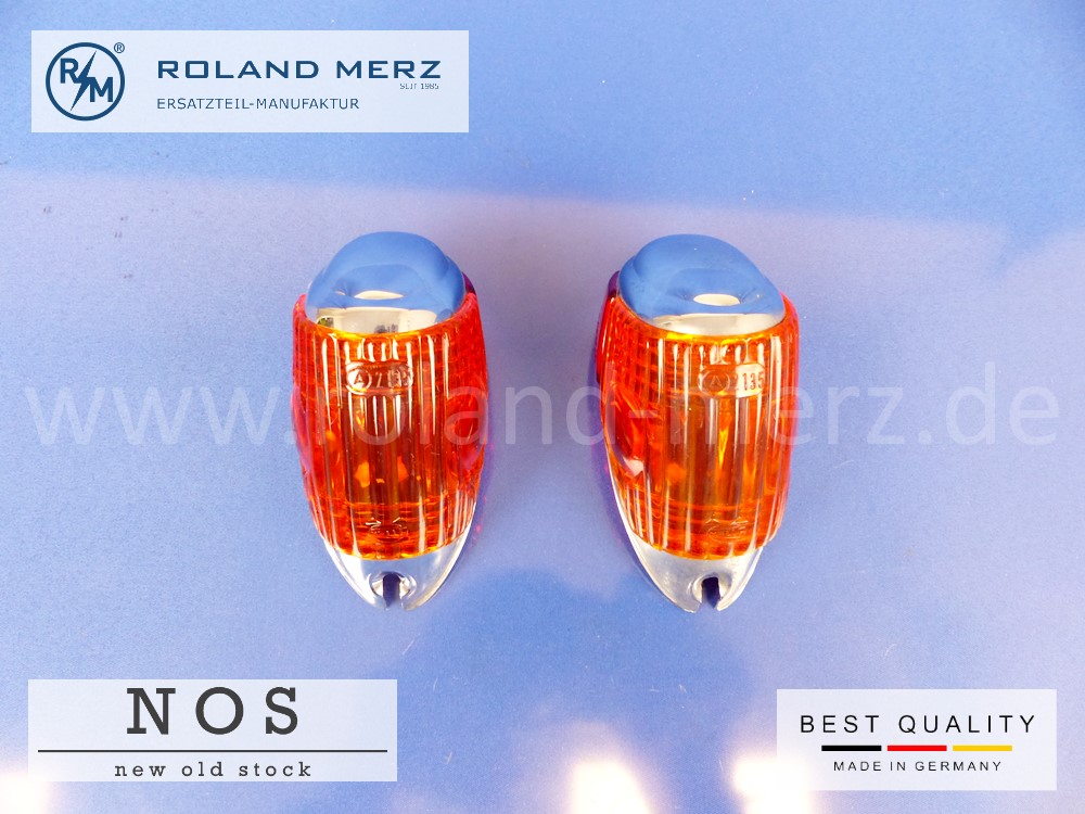 Satz Gehäuse mit Glasscheibe rechts und links 110 822 01 90 / 0290 für Mercedes 190c - 200D 