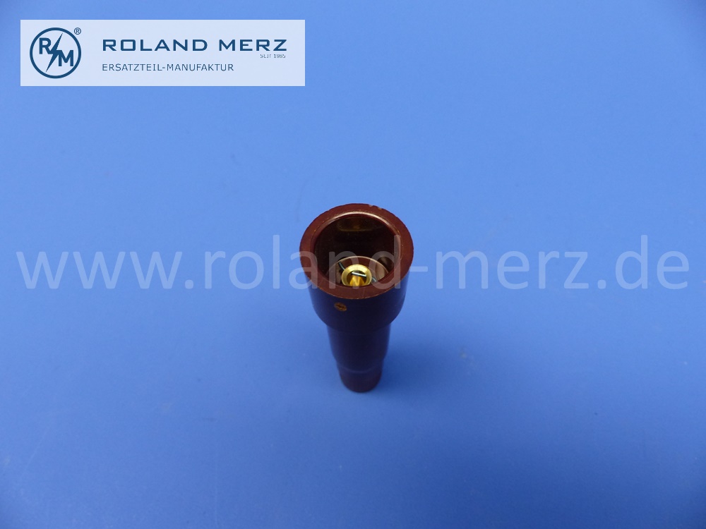 Kerzenstecker, Zündkerzenstecker, DOWAL, Länge 62 mm, M4, nicht entstört, hochwertiges Bakelit, NOS Qualitätsprodukt aus deutscher Fertigung - SW12882