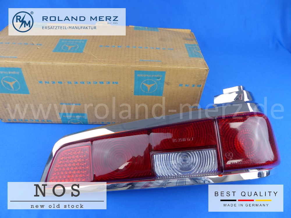 P1110233 Deckel für Rücklicht rechts rot / rot NOS Mercedes 110 820 08 66 für 190C - 200DC, 220b