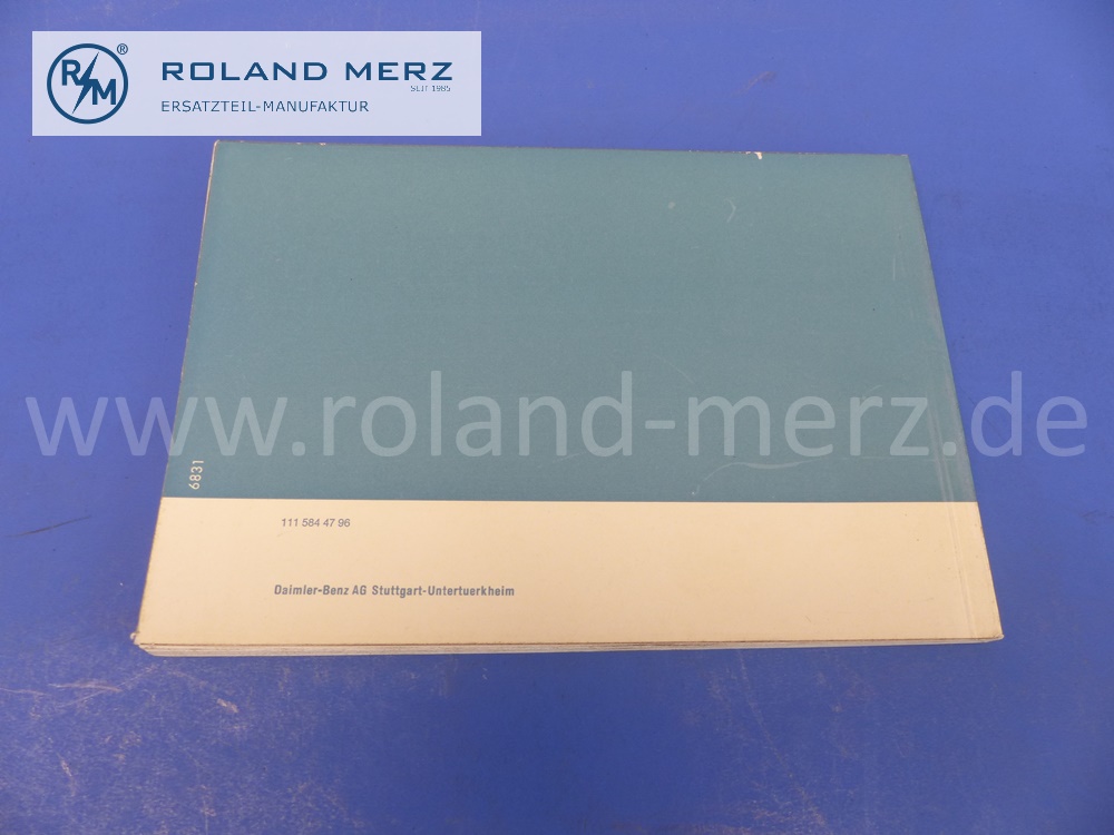 1115844796 Betriebsanleitung, Bedienungsanleitung, Mercedes W111, 250SE Cabriolet, Coupé, mehrsprachig, August 1966, 184 Seiten, Original Mercedes Neuteil, NOS 