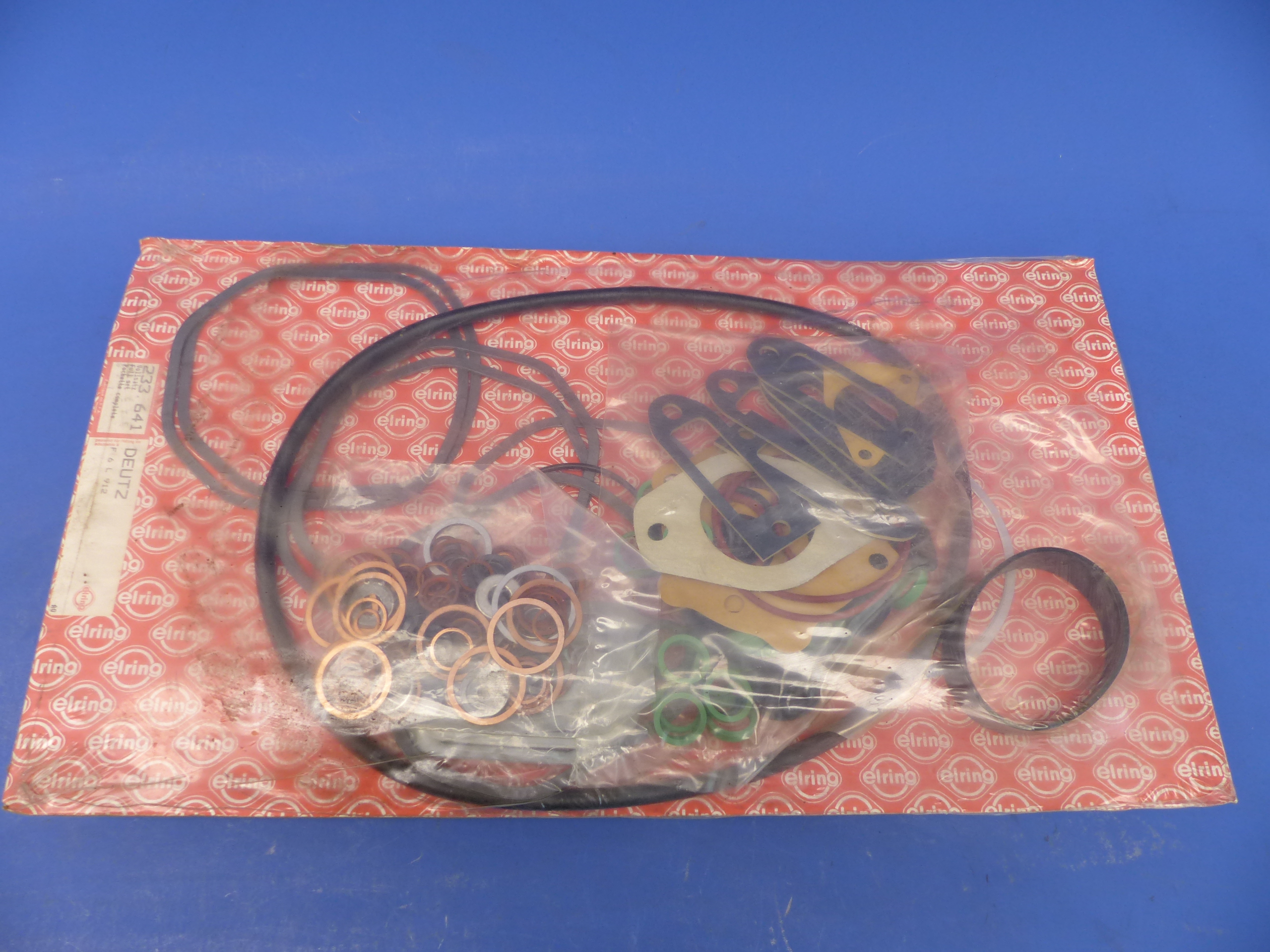 233.641 Dichtungssatz, Dichtsatz Motor, Vollsatz, Deutz F6L912, Elring, original Elring Neuteil, NOS 