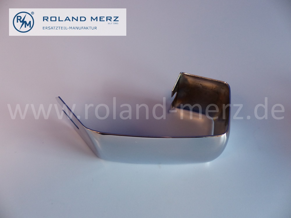 1118855122 Abdeckung für Stoßfängerfuge vorn, Mercedes W111, W112, 220SEb Cp/Cb, 250SEb Cp/Cb, 280SE Cp/Cb, 300SE Cp/Cb, Original MB-Neuteil, NOS