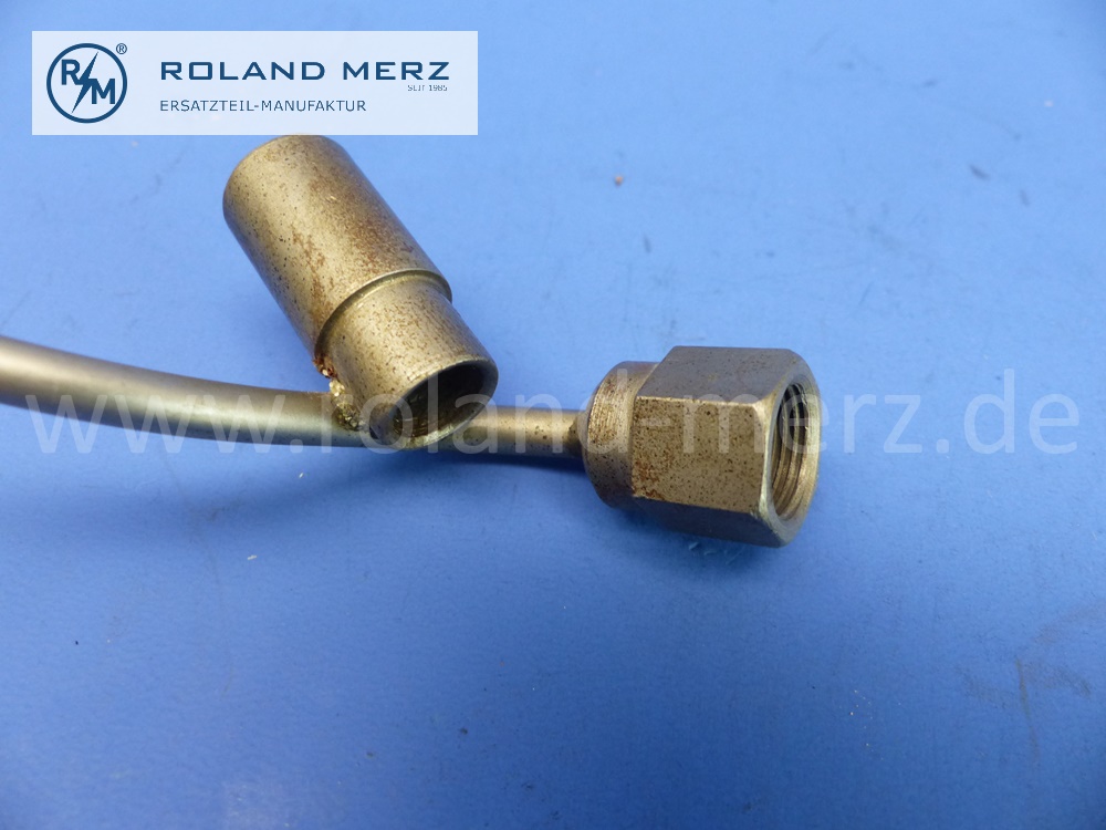 1984200726 Leitung, Bremsleitung, links, Vorderachse, Mercedes W198, 300SL, wahlweise von Bremsschlauch an Bremszange, Scheibenbremse, original Mercedes Neuteil, NOS 