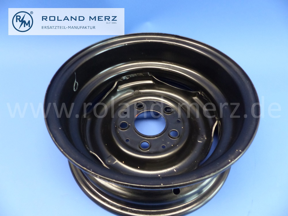 1104001102 Scheibenrad Stahl, Tiefbettfelge, Südrad, Mercedes W110, W111, W120, 180, 190C, 200, 230, 220B. 220SEB, 220SB, Original Mercedes Neuteil, NOS