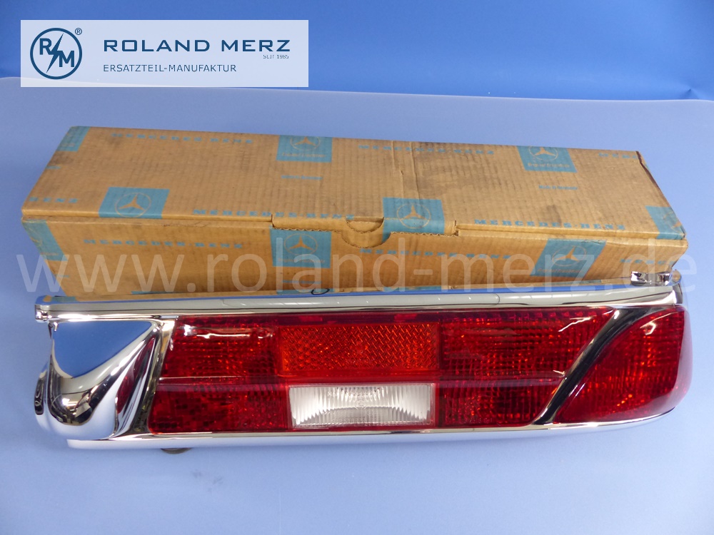 1118201064 Schlussleuchte, Heckleuchte, Rückleuchte, rechts, komplett, Mercedes W111, W112, Original Mercedes Neuteil, NOS 