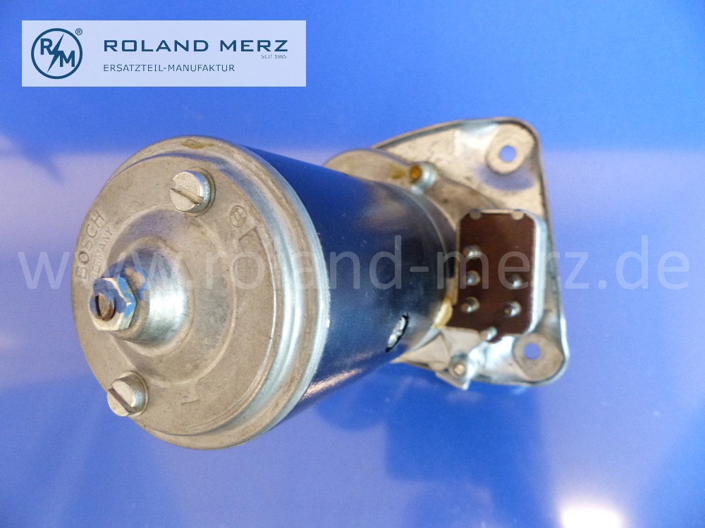 1118200042 Elektromotor, Motor, Wischermotor Mercedes Heckflosse 190-230, 220b, 220Sb, 230S, 220SEb – 280SE 3.5 Cabriolet / Coupe, Bosch 0390816003, Original MB Neuteil, NOS
