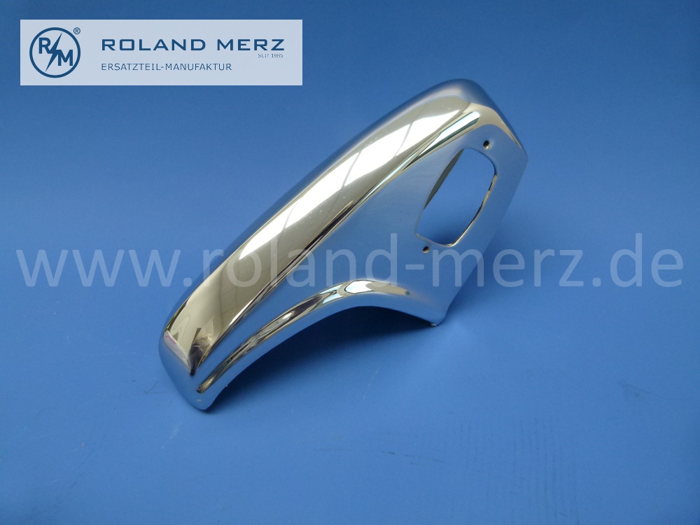 1208800155 Horn Stoßfänger, Stoßfängerhorn hinten links Mercedes W110, W120, W121, Ponton, 180b, 180c, 180Db, 180Dc, 190b, 190Db, Original Mercedes Neuteil, NOS 