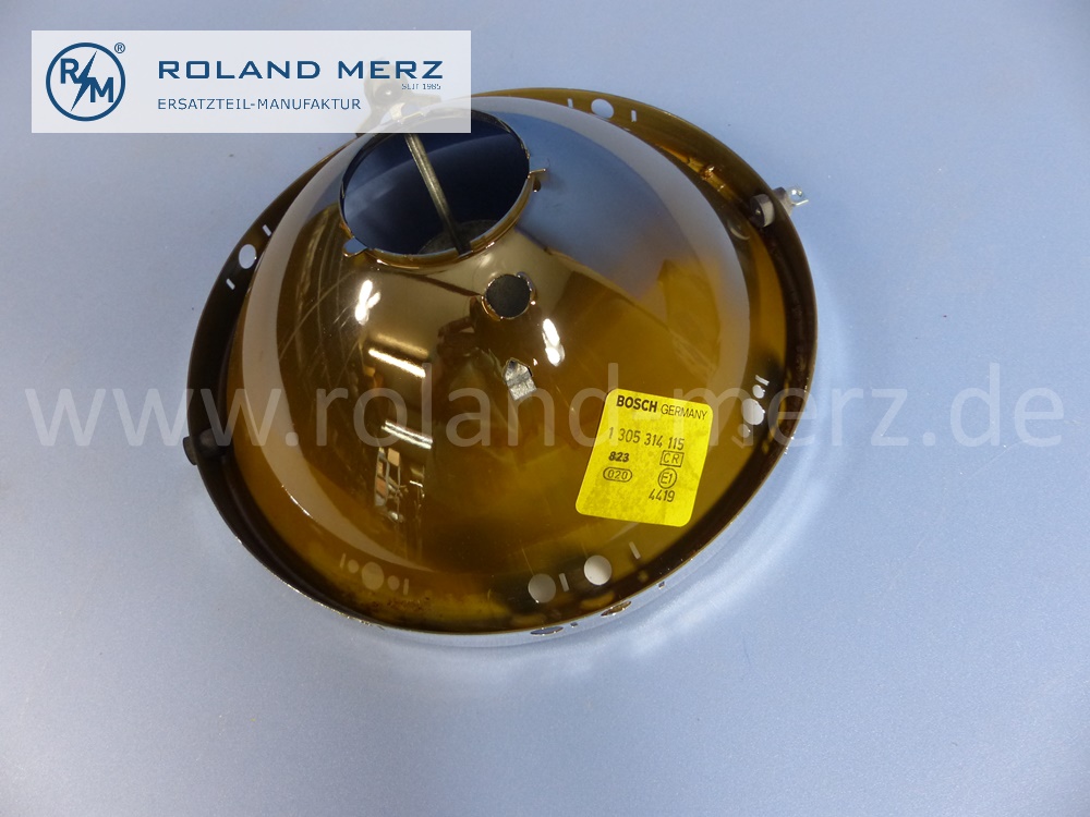 0008261981 Bosch Reflektor Scheinwerfer, asymmetrisch, 180mm, Rechtsverkehr, Mercedes W105, W120, W121, W128, W180, Ponton, Mercedes, Original Mercedes Neuteil, NOS 