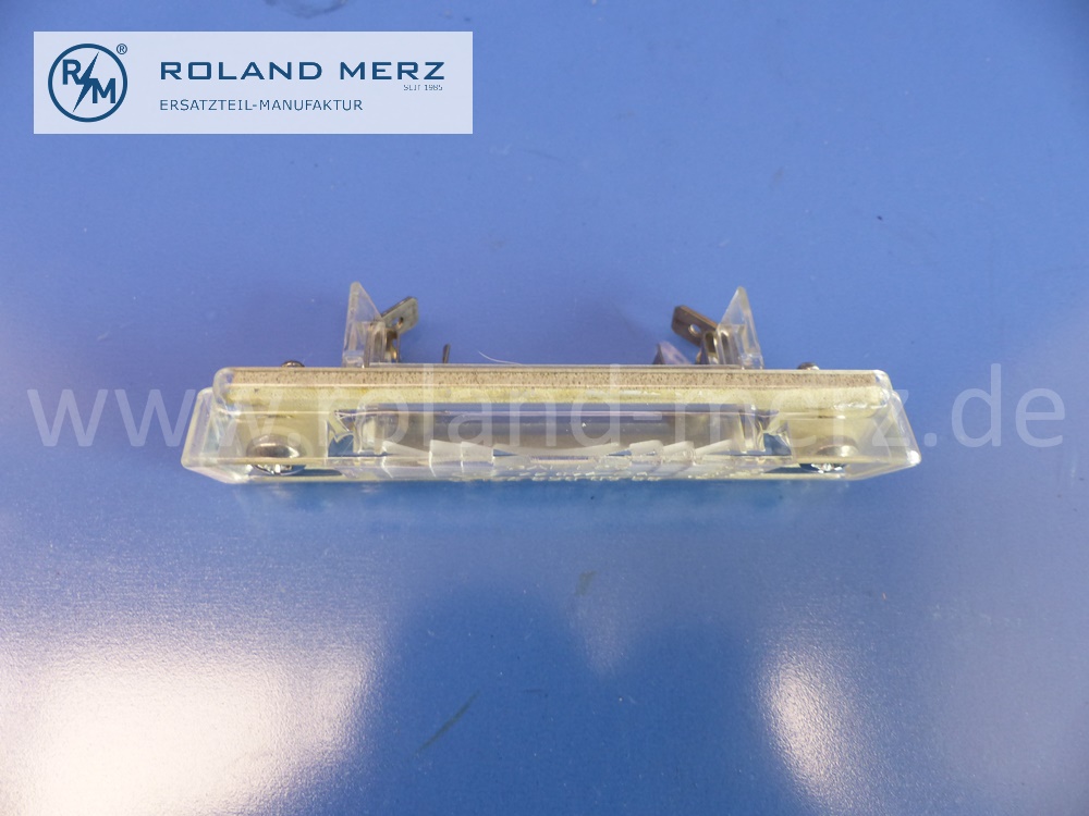 1248200356 Leuchte Kennzeichen, Kennzeichenleuchte Heckklappe, Mercedes S124, T-Modell, Kombi, E: 1248200756, Original Mercedes Neuteil, NOS 