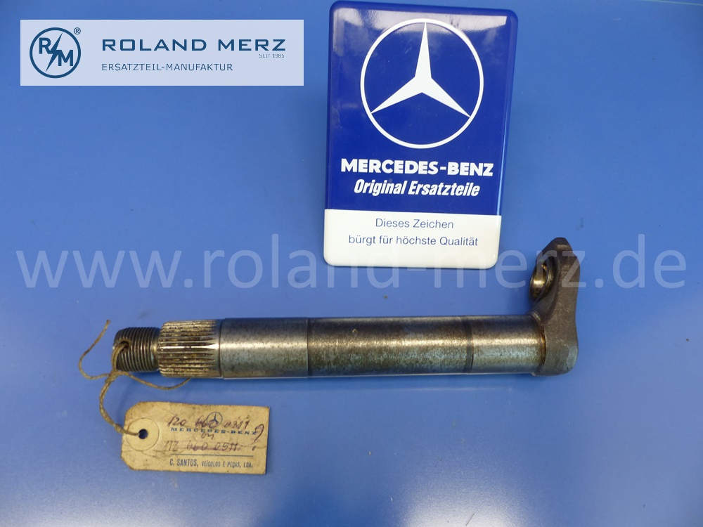 1204600311 Lenkwelle mit Kugelpfanne, Durchmesser 32mm, Mercedes W120, W121, W180, W186, W198, 300SL, 190SL, Ponton, Original Mercedes Neuteil, NOS