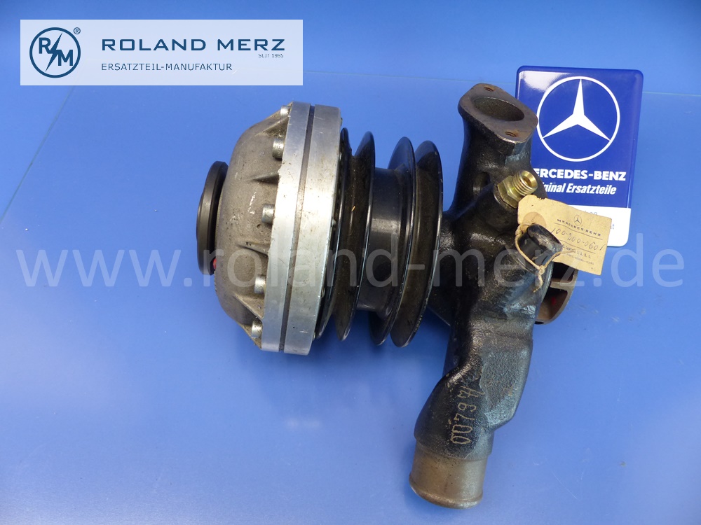1002000601 Wasserpumpe mit hydraulischer Lüfterkupplung, ohne Pumpengehäuse, M100, 100.980, W100, MB 600, Original Mercedes Neuteil, NOS