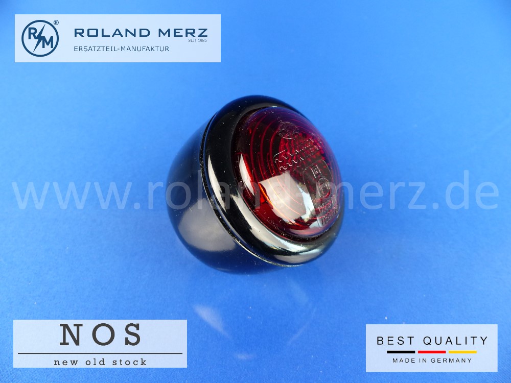 P1130852 Schlussleuchte Hella 2SA 001 634-02 rot 65mm Ø Gehäuse schwarz lackiert Befestigungsschraube M5