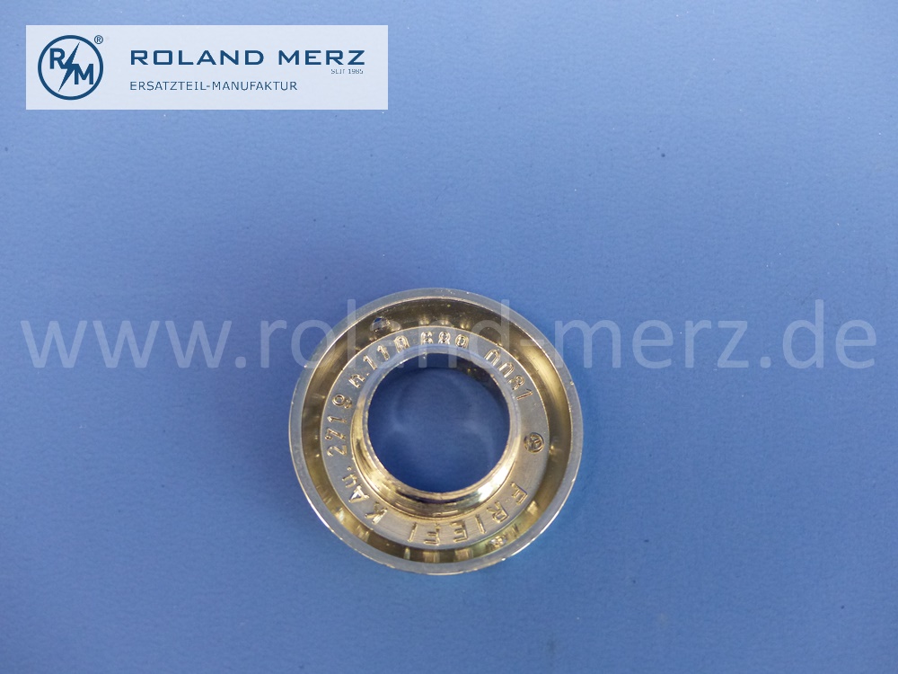 1106890081 Rosette, Chromrosette Oberteil für Glühanlassschalter, Mercedes W110, Heckflosse 190Dc, 200D, original Mercedes Neuteil, NOS 