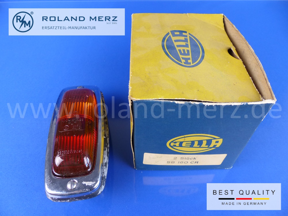 P1150017 Hella SB 160 CR Einbau - Rückleuchte kompl. (2SB 001 671-00) K 13299 = Glasbezeichnung für Mercedes O 319 / L 319 und DKW/ Auto-Union 1000 Universal ab Aug. 59