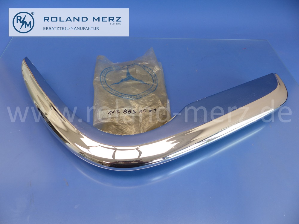 1128850601 Stoßfänger, Oberteil vorne rechts, Mercedes W111, W112, Original Mercedes Neuteil, NOS 