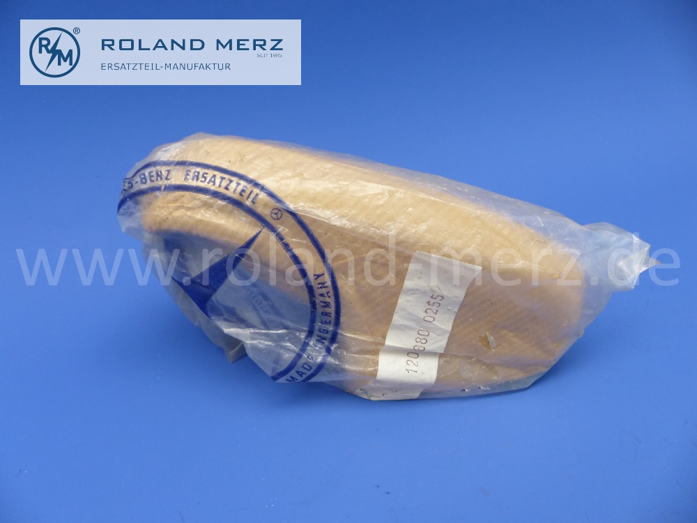 1208800255 Horn Stoßfänger, Stoßfängerhorn hinten rechts Mercedes W110, W120, W121, Ponton, 180b, 180c, 180Db, 180Dc, 190b, 190Db, Original Mercedes Neuteil, NOS