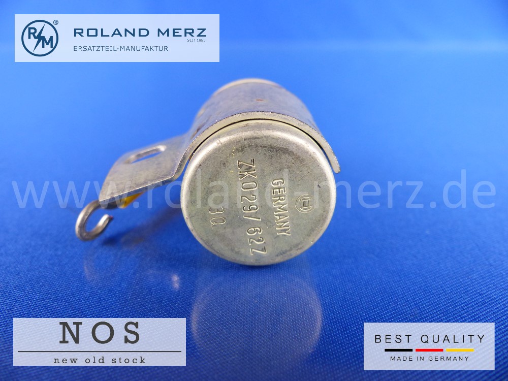 P1130833 Bosch Zündkondensator ZKO 29/62 Z (LMKO 1 Z 29 Z) für Porsche 356 A 1300,S, 1600, S, VW 1947 - 57 Karmann-Ghia 1955-57, Goliath 1957-58 VW Nr. 91 98 01
