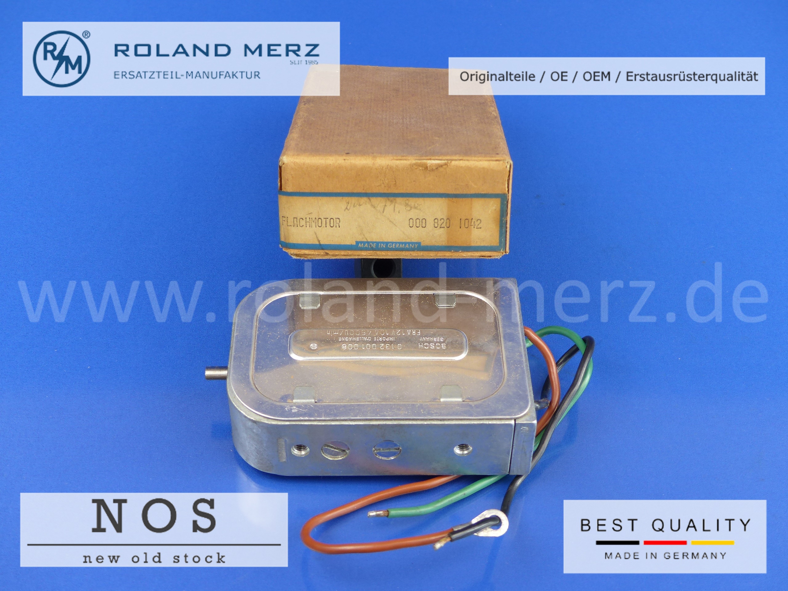 0008201042 Flachmotor Fensterheber, Schiebedach, Mercedes W08, W109, W110, W111 0008201042 Flachmotor Fensterheber, Schiebedach, Mercedes W08, W109, W110, W111