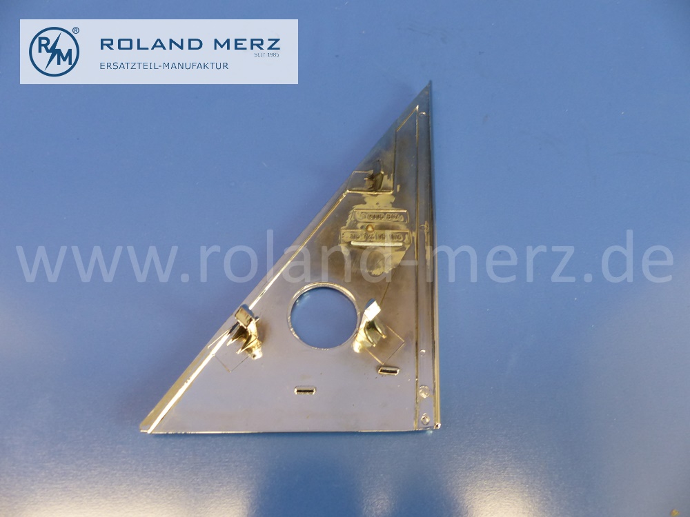 1157250511 cover plate, left, adjustment exterior mirror, Mercedes W114, W115, original Mercedes spare-part, NOS