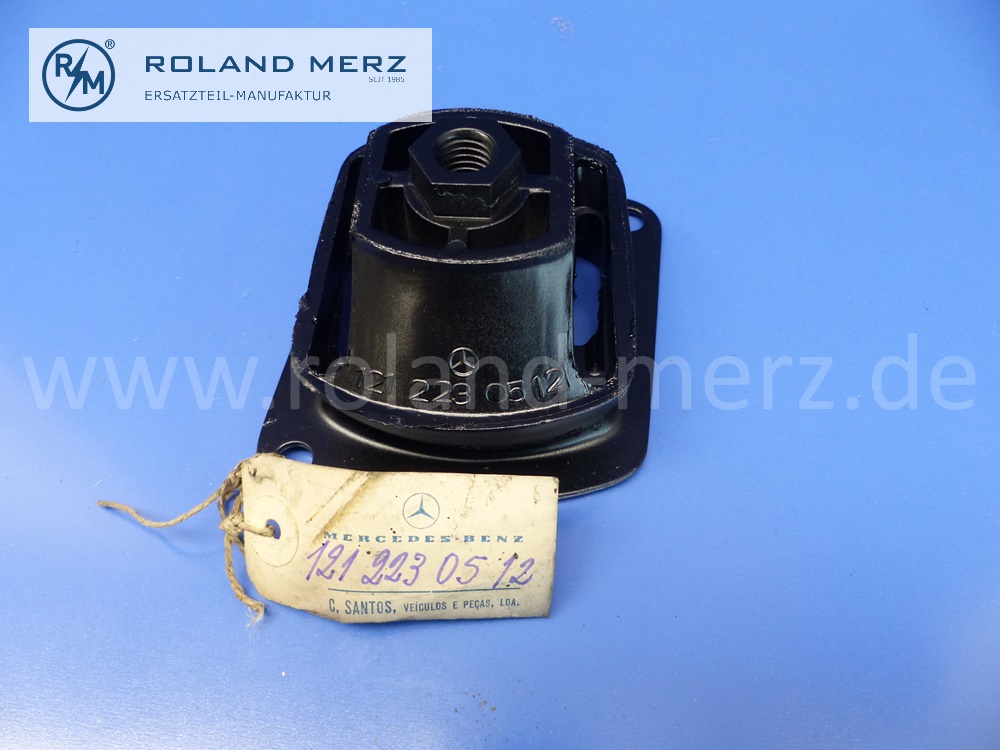 1212230512 Gummilager, Elastomerlager Motoraufhängung vorne links, Mercedes W110, Heckflosse, Original Mercedes Neuteil, NOS